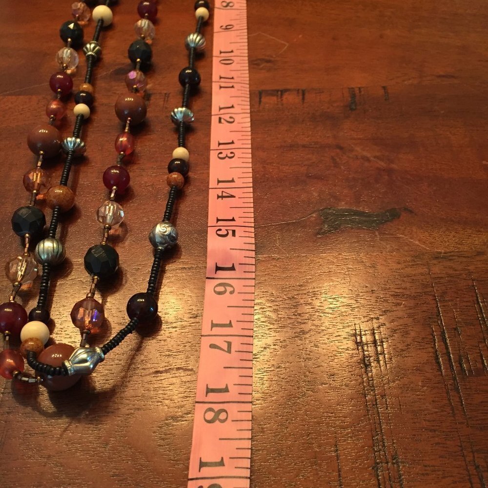 Double Strand Beaded Necklace - Picture 5 of 5